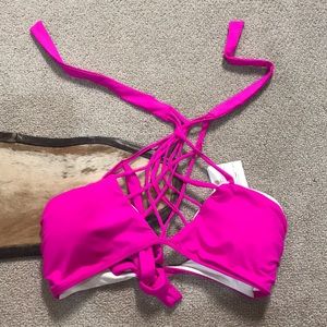 Pink bikini top!